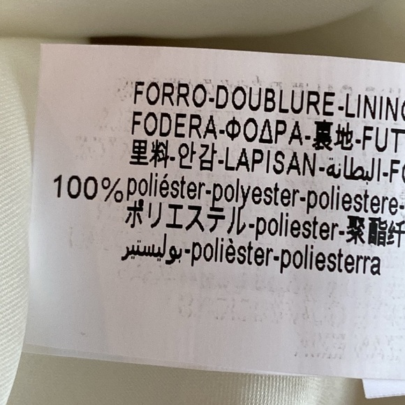 NWOT. Zara Ecru Textured Cropped Bow Buttons Jacket/Blazer. Size M. - Picture 11 of 12